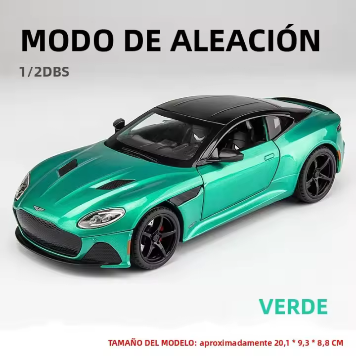 Coche De Colección Diecast 1:24 Aleación De Metal Mini Martin DBS Supercar Para Niños Regalos De Cumpleaños Juguetes Vehículos Metálicos Para Chicos - 1