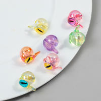 Nuevo 6PCS Bolas De Acrílico De Fantasma Monstruo Con Ojo Unico Encantos Colgantes Lindo Para Hacer Joyas Pulsera Collar Aretes Accesorios - details 8