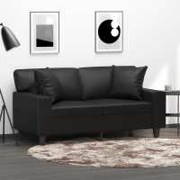 vidaXL 2x Cojines Decorativos Cuero Sintético Capuchino Almohada Salón Hogar Color Capuchino,  Crema,  Gris y mas - details 4