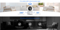Ezviz H6c Cámara de vigilancia interior Resolución 1080p Visión nocturna por infrarrojos hasta 10 metros Detección de movimiento Seguimiento automático Comunicación bidireccional Vista panorámica - details 0