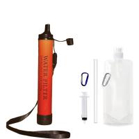 Filtro De Agua Portátil Para Camping Y Senderismo Emergencia Vida Adecuado Para Ríos Lago Color Negro Tamaño Compacto - details 0