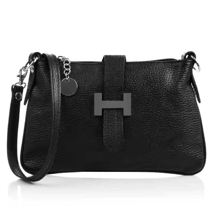 Firenze Artegiani. Allerona Bolso de mano Mujer.Piel auténtica Dollaro  . Made in Italy. Vera Pelle Italiana. 24x2x14 cm - 1