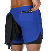 Shorts De Correr Para Hombres 2 En 1 Doble Capa Secado Rápido Deporte Fitness Short De Entrenamiento Camuflaje Talla M-3XL - details 36