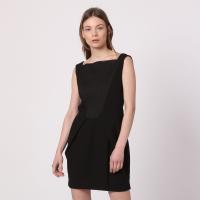 Vestido  recto con textura y sin mangas - REF_ 7134 - details 2