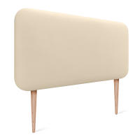 DHOME Cabecero Tapizado Liso Redondeado Polipiel con Patas para Pared Acústicos Cabeceros Absorbentes Cabezal Cama Dormitorio - details 0