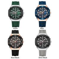 Reloj De Pulsera Curren 8462 Para Hombre Estilo Militar Y Negocios Cronógrafo De 6 Manos Calendario Resistente Al Agua Moda Casual Lujo Reloj Masculino Material De Correa Silicona Movimiento Cuarzo - details 9