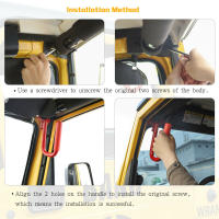 Manijas De Agarre Metálicas Rojas Para Jeep Wrangler TJ Y Unlimited 1997-2006 Accesorios De Coche Estilo Asiento Delantero 2pcs - details 5