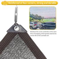 Malla de sombra para invernadero con ojales, 2 x 4 m, protección solar para jardín y pérgola. - details 1