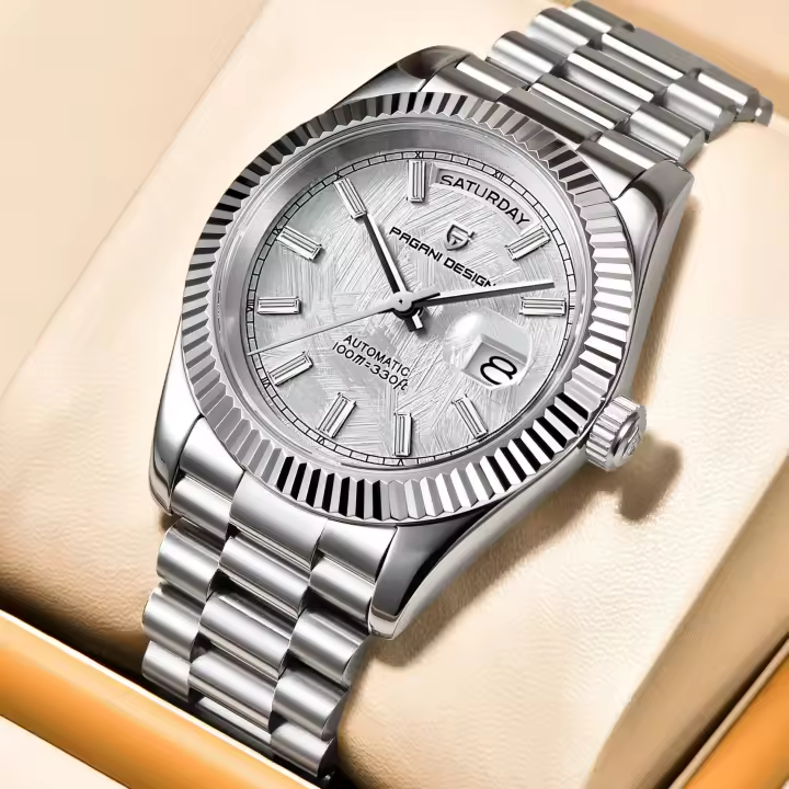 Reloj Mecánico PAGANI DESIGN 2025 DD36 Para Hombre Con Dial De Meteorito Acero Inoxidable Resistente Al Agua 10Bar Cristal De Zafiro - 1
