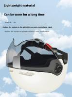 Casco De Vehículo Eléctrico Certificado Dot Para Hombres Y Mujeres Protección Solar De Cuatro Estaciones Ligero Medio Casco Transparencia Corta En Diversos Colores - details 7