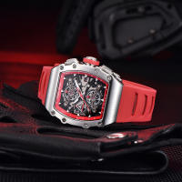 Reloj De Cuarzo Para Hombre PAGANI DESIGN 2023 Forma De Cuenco 40MM Vidrio De Zafiro Resistente Al Agua Y Luminoso Pulsera De Silicona Estilo Casual - details 13