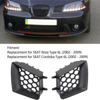 2pcs Grill Superior De Parachoques Delantero Matizado Negro Reemplazo Para Seat Ibiza Cordoba 6L 2002-2009 Instalación En Posiciones Frontales Izquierda Y Derecha - details 5