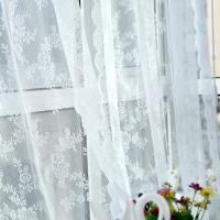 Cortina De Encaje Blanco Rosa Europeo Para Decoración De Hogar Tratamiento De Ventanas Para Sala De Estar Y Dormitorio Tela Voile Translúcida Sin Aislamiento Solar - details 6
