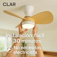 CLAR - Ventilador de Techo con Luz LED, Motor DC Eficiente y Silencioso - details 6