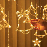 Guirnalda LED De Navidad Cadena De Luces Faeirys Cortina Para Decoración De Hogar Año Nuevo Fiesta Boda Holiday - details 8