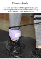 GOBYGO Herramientas De Yoga Ajustables Para Ejercicio Fitness Con Cierres De Tobillo Para Gimnasio Bandas De Estiramiento Para Piernas Y Glúteos Entrenador De Pérdida De Grasa Y Modelado Unisex - details 0