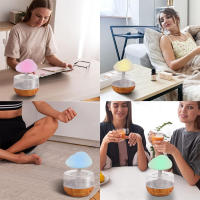 Humidificador de nube de lluvia de escritorio, lámpara de aromaterapia, difusor de sonido USB, luz nocturna colorida, decoración del hogar, 7 colores - details 5