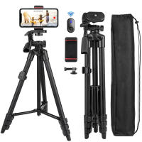 NA3560 Trípode Para Teléfono Móvil Profesional 55 Pulgadas Soporte De Fotografía Y Grabación De Video Para Xiaomi HUAWEI iPhone Gopro Con Remote Selfie Material De Aluminio - details 1