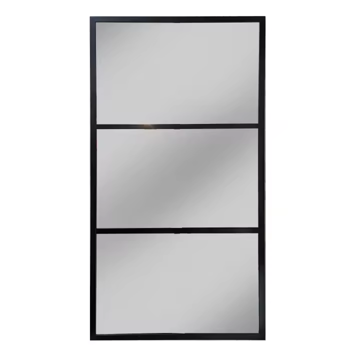 Espejo Industrial de Aluminio Negro 120 x 60 cm - THEROSE - 1