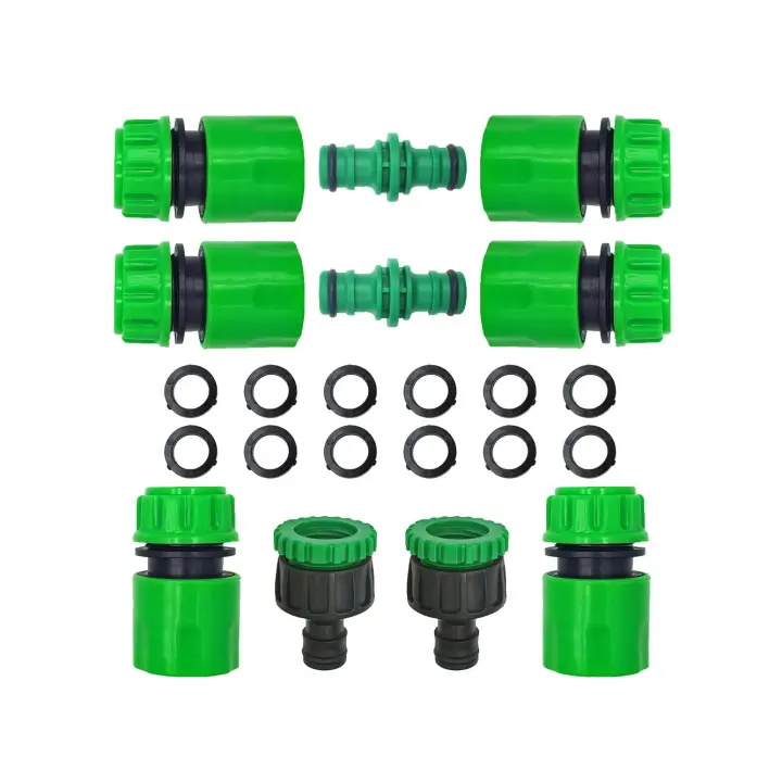 Conector Rápido De Jardín Tubo De Manguera ABS Adaptador Doble Macho 1/2" Extensor De Conector De Agua Para Tubería - 1