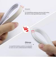 Tira De LED COB Neón 24V 10M Con Control Remoto RF Dimmable 320 LEDs/m Flexible Para Decoración De Jardín Luz De Tubo De Cinta - details 3