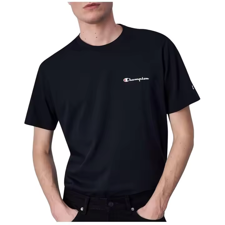 Camiseta De Manga Corta Champion para Hombre en color Negro - 1