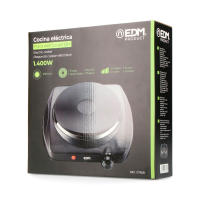 Cocina Electrica Negra 1400w, hornillo de 1 Fuego Ce/a13 25x26x8,5cm Edm [E3-07658] - details 1