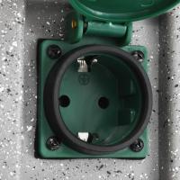 vidaXL Enchufe de jardín con sensor de ocaso plástico - details 6