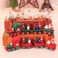 Decoración De Navidad Tren Feliz Navidad Para El Hogar 2024 Adorno De Navidad Xmas Navidad Noel Regalos Para Año Nuevo 2025 Figura De Madera - details 0