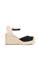 Lyla Wang Alpargatas doradas mujer de cuñas altas de esparto con plataforma ligera con plantillas acolchadas - details 16