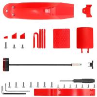 Guardabarros Ajustable Para Xiaomi M365 1s pro 2 Mi3 Scooter Eléctrico Con Porta Placa Y Faro Trasero Pieza Trasera Antigolpes - details 24