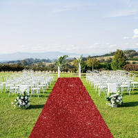 Carpetilla De Fiesta Plateada No Tejida Para Bodas Cumpleaños Navidad Agradecimientos Al Aire Libre Accesorios Banquete Pasillo - details 15