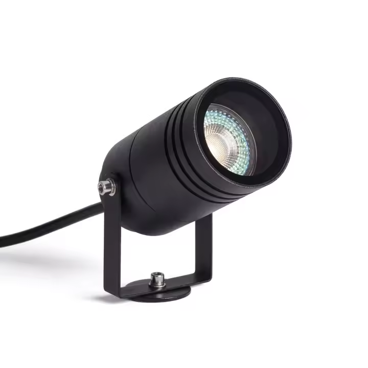 Ledkia Foco Exterior GU10 Aluminio con Pincho Jambi 200 mm - 1