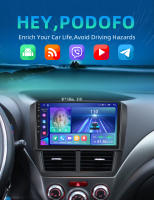 Podofo Radio de coche Android 2 Din para Subaru Forester 2008 2009 2010 2011 2012 Carplay 8+128GB AI Voice WIFI+4G DSP GPS Navegación Multimedia Reproductor de Video - details 0