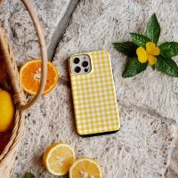 Carcasa De Teléfono BURGA INS Amarilla Con Patrón De Red Para iPhone 16 15 14 13 12 11 pro Max plus Cubierta Doble Lujo Resistente a Golpes Antisuciedad Anti-Rasguños Non-Slip Compatible Con Varios Modelos De iPhone - details 1