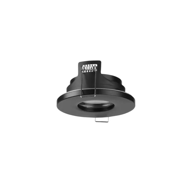 FORLIGHT Rame - Downlight Empotrable de Techo de 85mm de Diámetro para Bombilla GU10 en Color Negro - 1