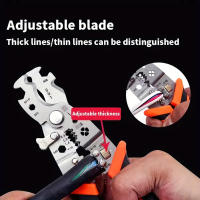 Tijeras Multifuncionales 8 En 1 Cortador De Cables Con Abertura Grande Herramienta De Corte Y Deshuesado De Acero Inoxidable Para Electrónica - details 5