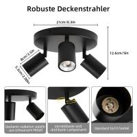 Lámpara Colgante LED Rotativa Multihead GU10 Para Techo Luz De Punto Para Sala De Estar Cocina Dormitorio Moderna Y Eficiente - details 12
