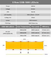 Tira De Luz LED COB Ultra Brillante 4300 Lumen/m 1600 LEDs/m Alta Densidad Flexible Dimmable Iluminación RA90 3000K 4000K 6500K 24V Para El Hogar - details 5