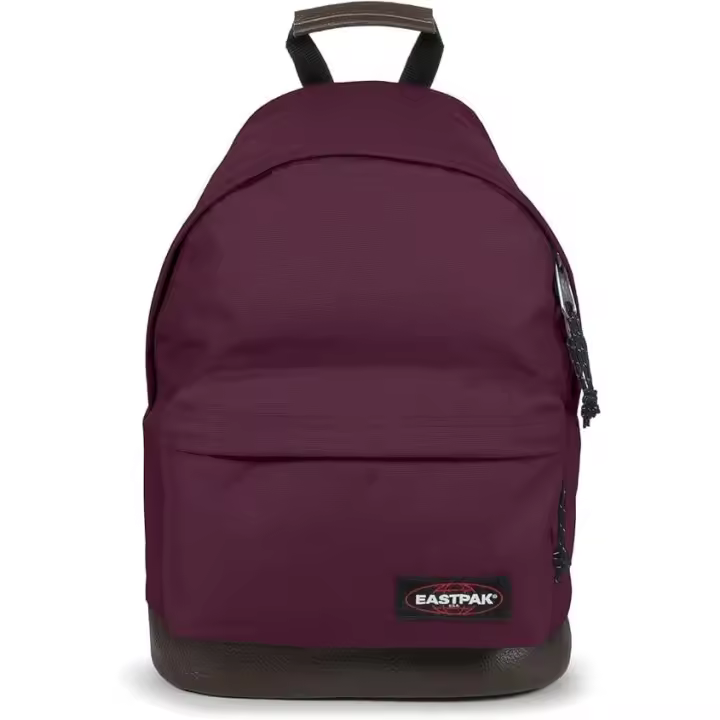 🎒 Mochila Eastpak Wyoming – Color Morado. Con base de cuero. UNISEX - 1