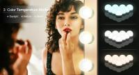 Espejo De Maquillaje Con Luz LED Bombilla USB Cargable Iluminación Para Mesa De Vestir Baño Dimmerable Luz De Vanidad - details 0