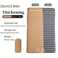 Colchón De Campaña Ultraligero Inflable Con Bomba Integrada 10cm Para Pesca Senderismo Viajes Y Acampar Material PVC - details 8