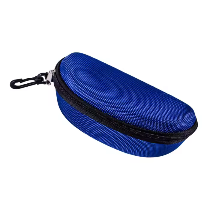 Caja de almacenamiento de Gafas con Cremallera, Bolsa con Espejo, Gafa de Sol antipresión, Caja para Ojos - 1