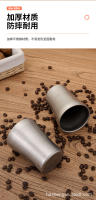 Taza De Agua Retro Japonesa De Acero Inoxidable 304 Doble Capa Antideslizante Estilo Café Para Camping Utensilios De Mesa Al Aire Libre - details 4