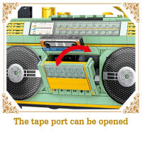 Set De Bloques De Construcción Retro Radio Clásica 781PCS Juguetes Creativos Para Adultos Y Niños Mostrador De Música Vintage Regalo Único - details 2