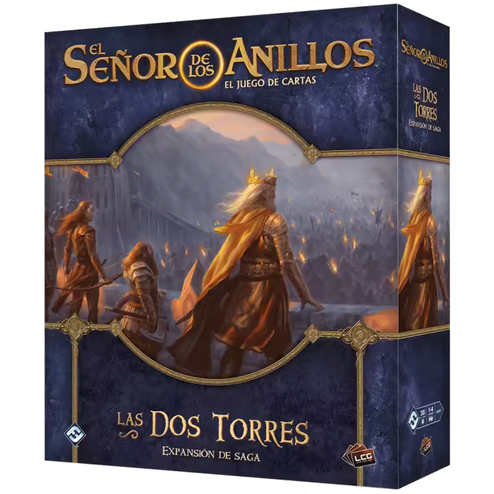 Las dos torres expansión de saga, El Señor de los anillos LCG, Juego de cartas coleccionables Fantasy Flight Games - 1