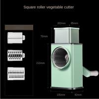 Cortador Multifuncional De Cocina Máquina De Rallar Verduras Y Cebollas Con 6 Hojas De Acero Inoxidable Para El Hogar Rallador De Patatas Manual - details 3