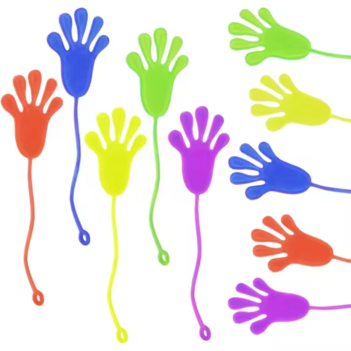 20 manos pegajosas, juego de juguetes elásticos y pegajosos, juguetes novedosos para niños, rellenos para bolsas de fiesta, regalos de cumpleaños para niños, artículos para fiestas infantiles - 1