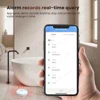 Detector De Fugas De Agua Smart Life Tuya Zigbee Sensor De Sobredemanda Para Cocina/Cuarto Sensor De Detención De Fugas Con Batería Incluida - details 4