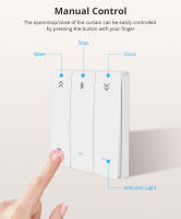 Interruptor De Cortina Inteligente Zigbee Yagusmart Para Motor De Cortina Rollo Compatible Con Tuya Smart Life APP Alexa Google Home - details 5
